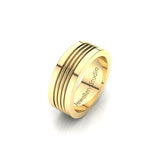 Rounded Wire Men's Wedding Band