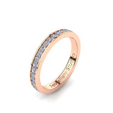 Ladies Eternity Ring with 0.66ct of Pave Diamonds