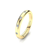 Ladies Eternity Ring with 0.25ct of Hammer Set Diamonds
