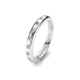 Ladies Eternity Ring with 0.50ct of Hammer Set Diamonds