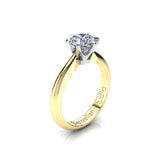 Solitaire Engagement Ring with 1.00ct Round Brilliant Cut Diamond
