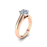 Solitaire Engagement Ring with 1.00ct Round Brilliant Cut Diamond