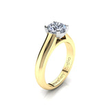 Solitaire Engagement Ring with 1.00ct Round Brilliant Cut Diamond