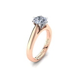 Solitaire Engagement Ring with 1.00ct Round Brilliant Cut Diamond