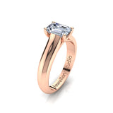 Solitaire Engagement Ring with 1.00ct Emerald Cut Diamond