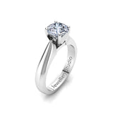 Solitaire Engagement Ring with 1.00ct Round Brilliant Cut Diamond