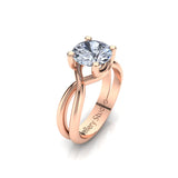 Solitaire Engagement Ring with 1.00ct Round Brilliant Cut Diamond