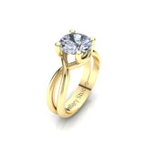 Solitaire Engagement Ring with 1.00ct Round Brilliant Cut Diamond