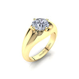 Solitaire Engagement Ring with 1.30ct Round Brilliant Cut Diamond
