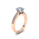 Solitaire Engagement Ring with 1.00ct Round Brilliant Cut Diamond