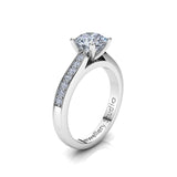 Solitaire Engagement Ring with 1.00ct Round Brilliant Cut Diamond