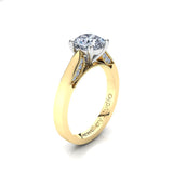 Solitaire Engagement Ring with 1.00ct Round Brilliant Cut Diamond