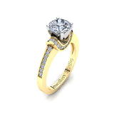 Solitaire Engagement Ring with 1.00ct Round Brilliant Cut Diamond