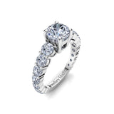 Solitaire Engagement Ring with 1.00ct Round Brilliant Cut Diamond