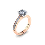 Solitaire Engagement Ring with 1.00ct Round Brilliant Cut Diamond