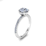 Solitaire Engagement Ring with 1.00ct Round Brilliant Cut Diamond