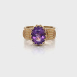 Amethyst Antique Style Ring