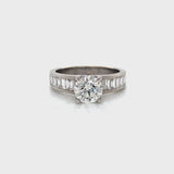 Brilliant & Baguette Engagement