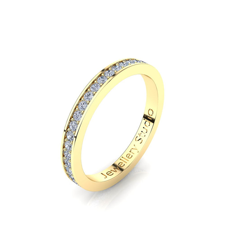 Ladies Eternity Ring with 0.50ct of Pave Diamonds