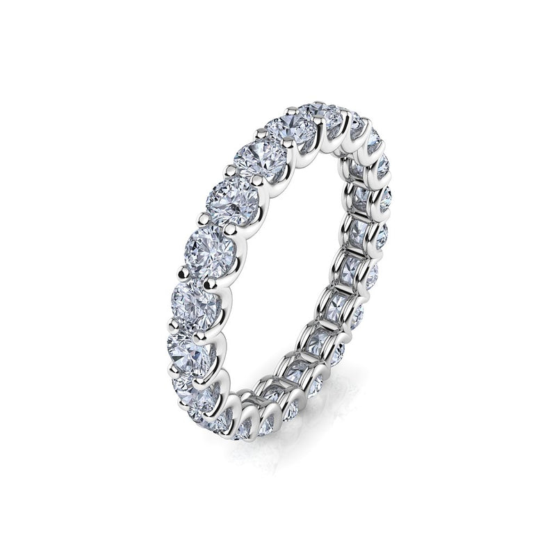 Ladies Eternity Ring with 4.00ct of Share Claw Set Diamonds