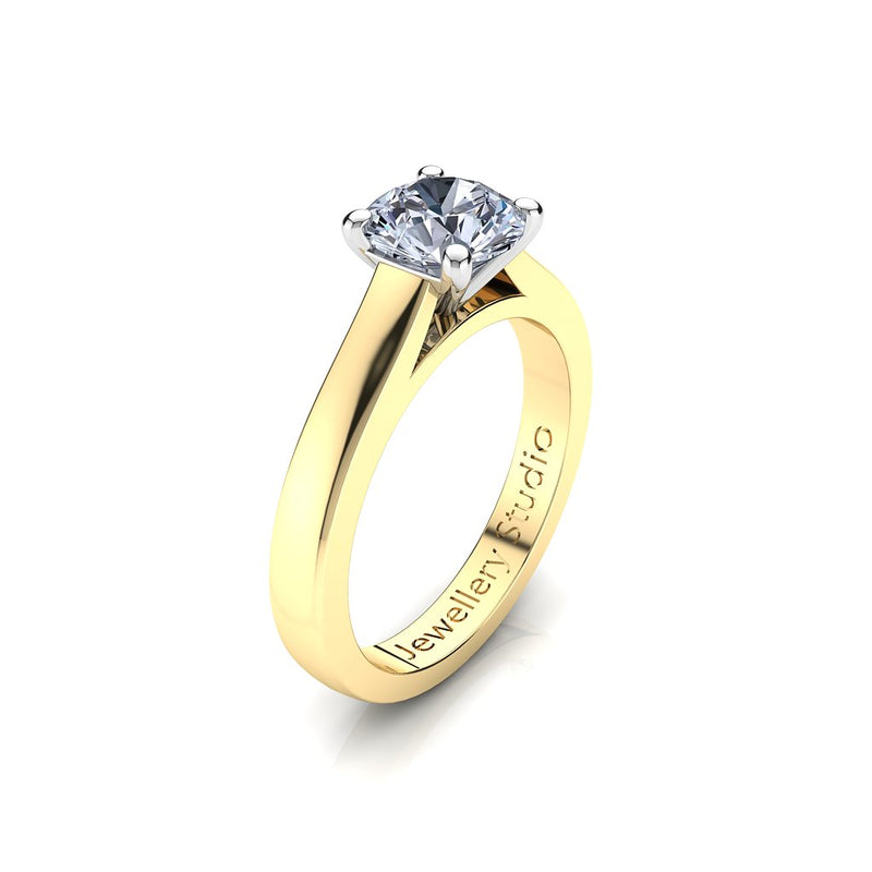 Solitaire Engagement Ring with 1.00ct Round Brilliant Cut Diamond