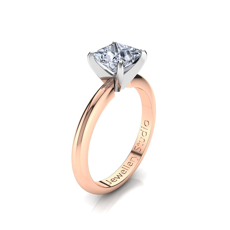 Solitaire Engagement Ring with 1.00ct Princess Cut Diamond