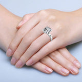 Solitaire Engagement Ring with 4.00ct Asscher Cut Diamond