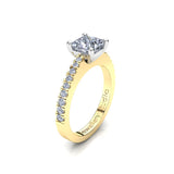Solitaire Engagement Ring with 1.00ct Princess Cut Diamond