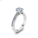 Solitaire Engagement Ring with 1.00ct Round Brilliant Cut Diamond