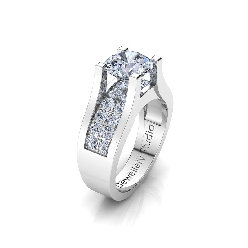 Solitaire Engagement Ring with 1.50ct Round Brilliant Cut Diamond