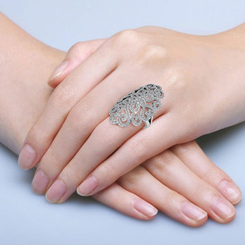 Filigree Ring with 1.50ct of Diamonds
