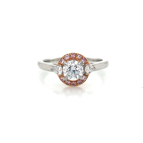 Australian Pink Diamond Engagement Ring