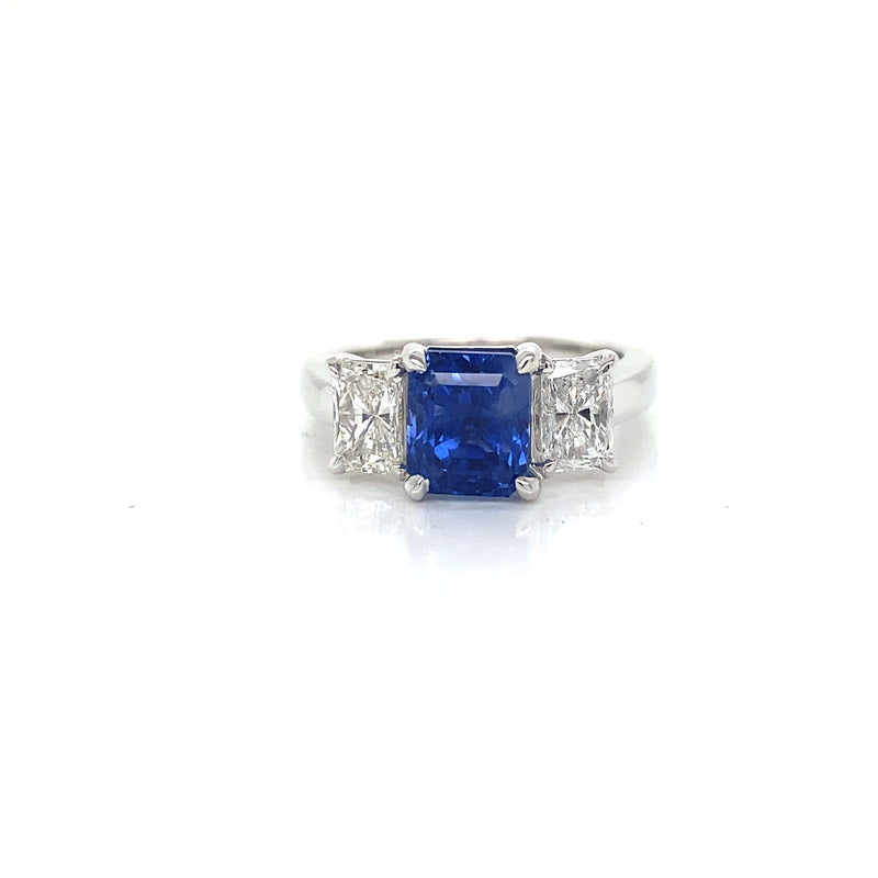 Sapphire 3 Stone Ring
