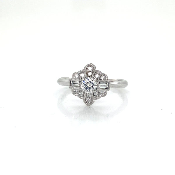 Antique Style Engagement Ring