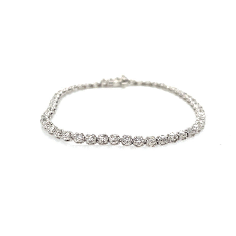 Crown set Tennis Bracelet